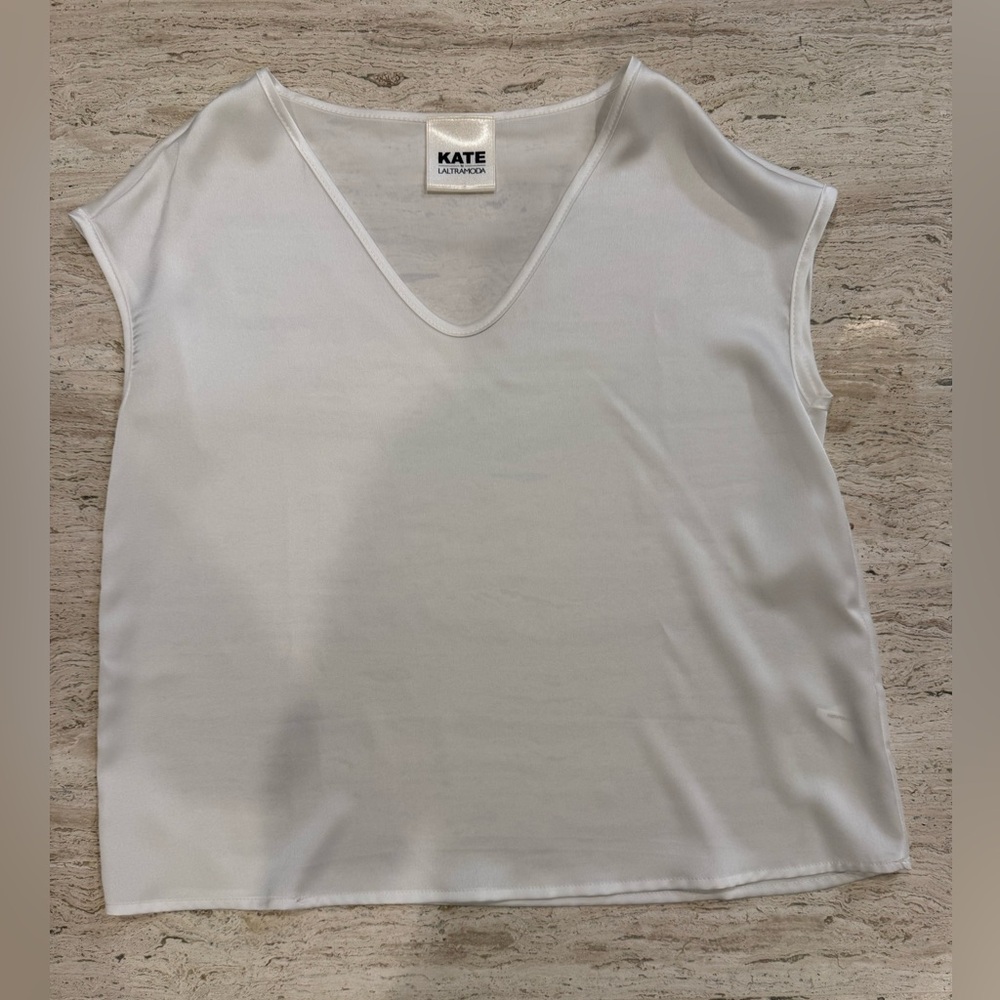 Women's White Silk Blouse